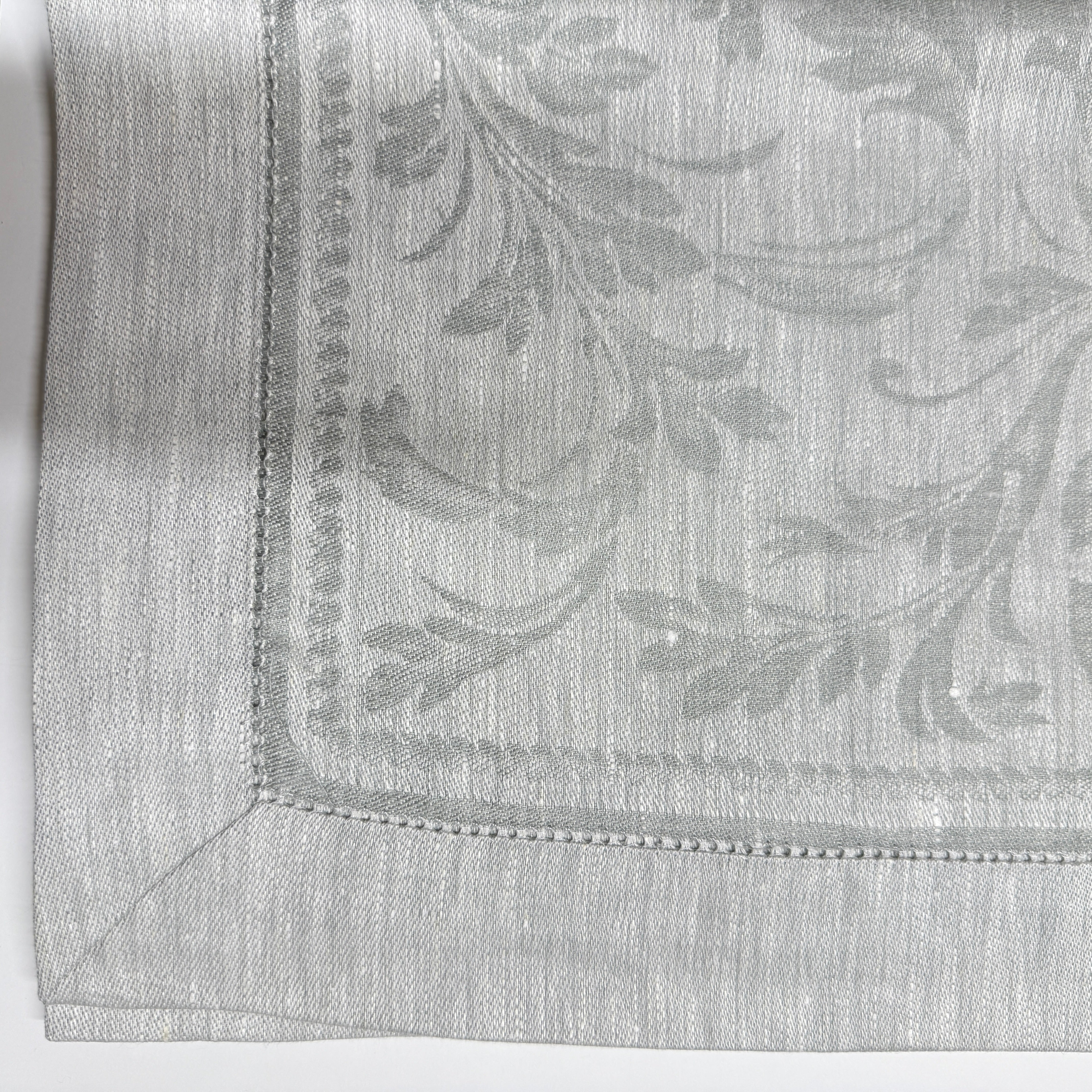 "FIOCCO" JACQUARD SILVER