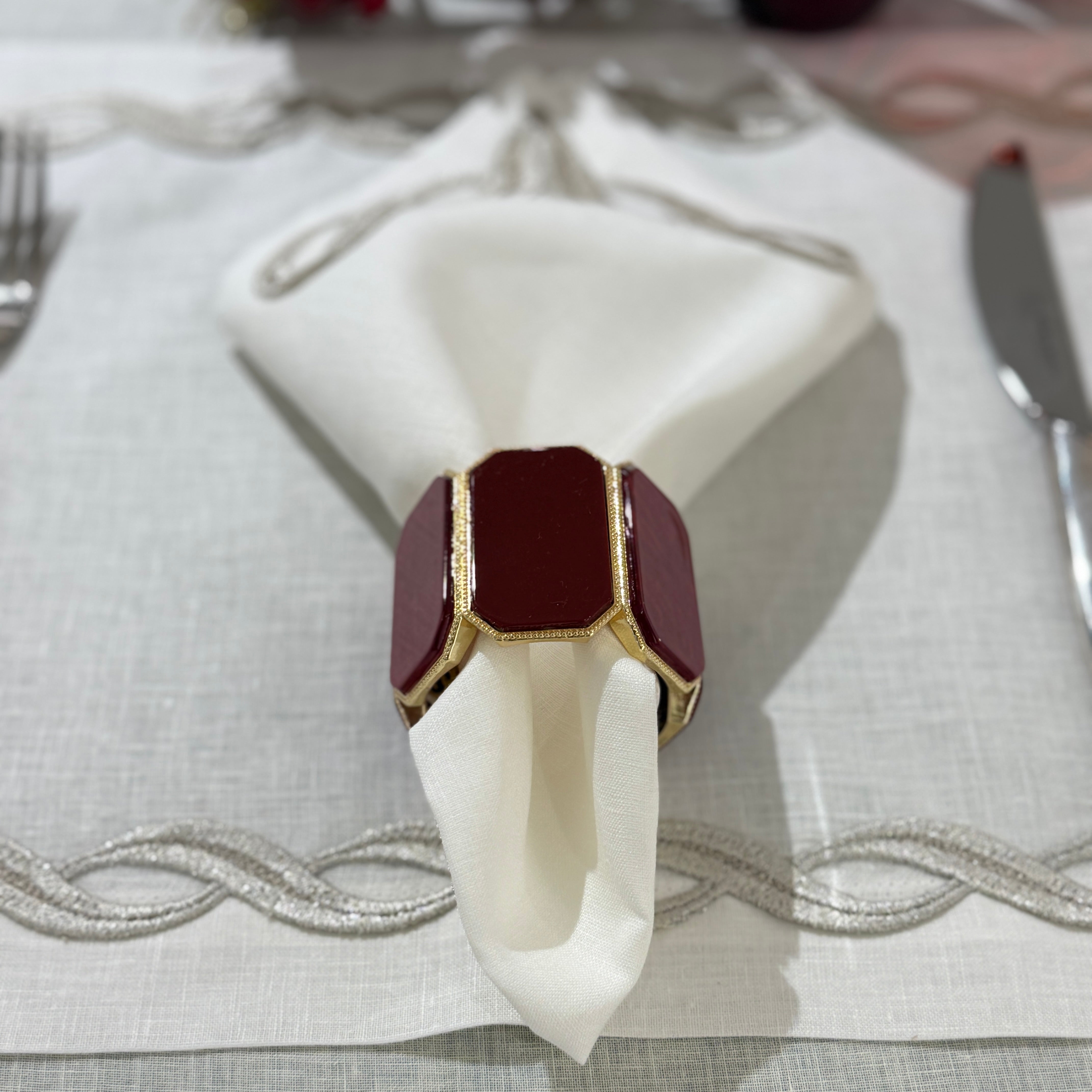 "OCTAGONE" napking ring