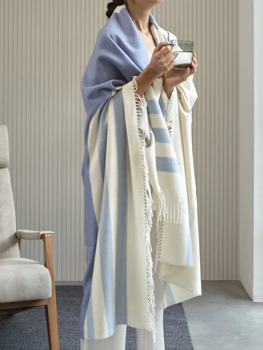 "RIVIERA" Throw-Plaid superior Cashmere