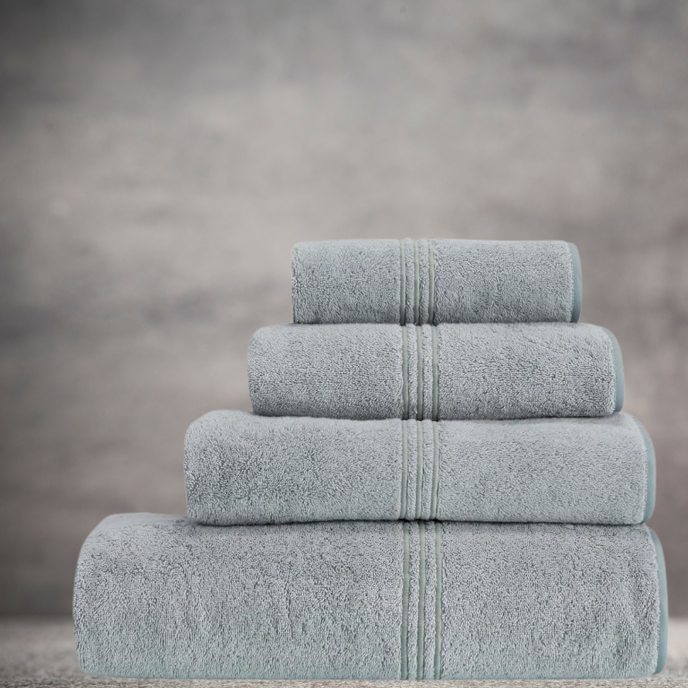 "BAGUETTE N 3" TOWEL ICE BLUE