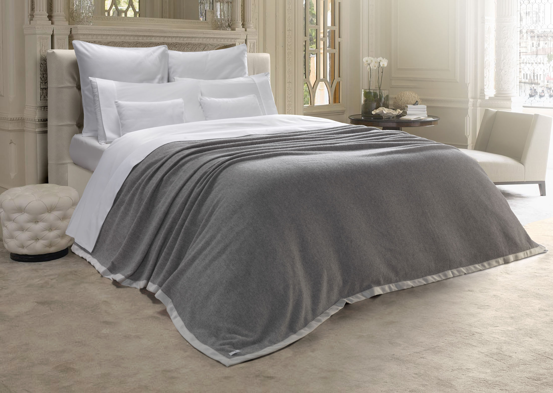 "CORTINA" Superior Cashmere Blanket by Emilia Burano Italy