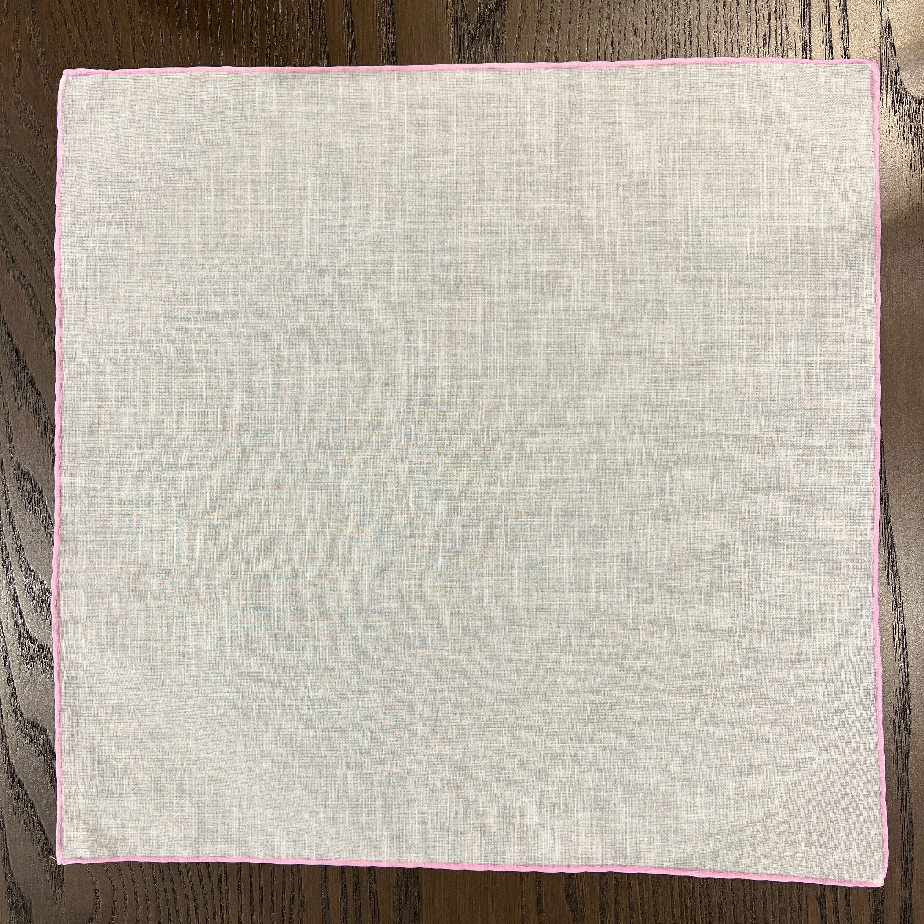 "Giorgio" hand made piping extra fine cotton men's handkerchief
