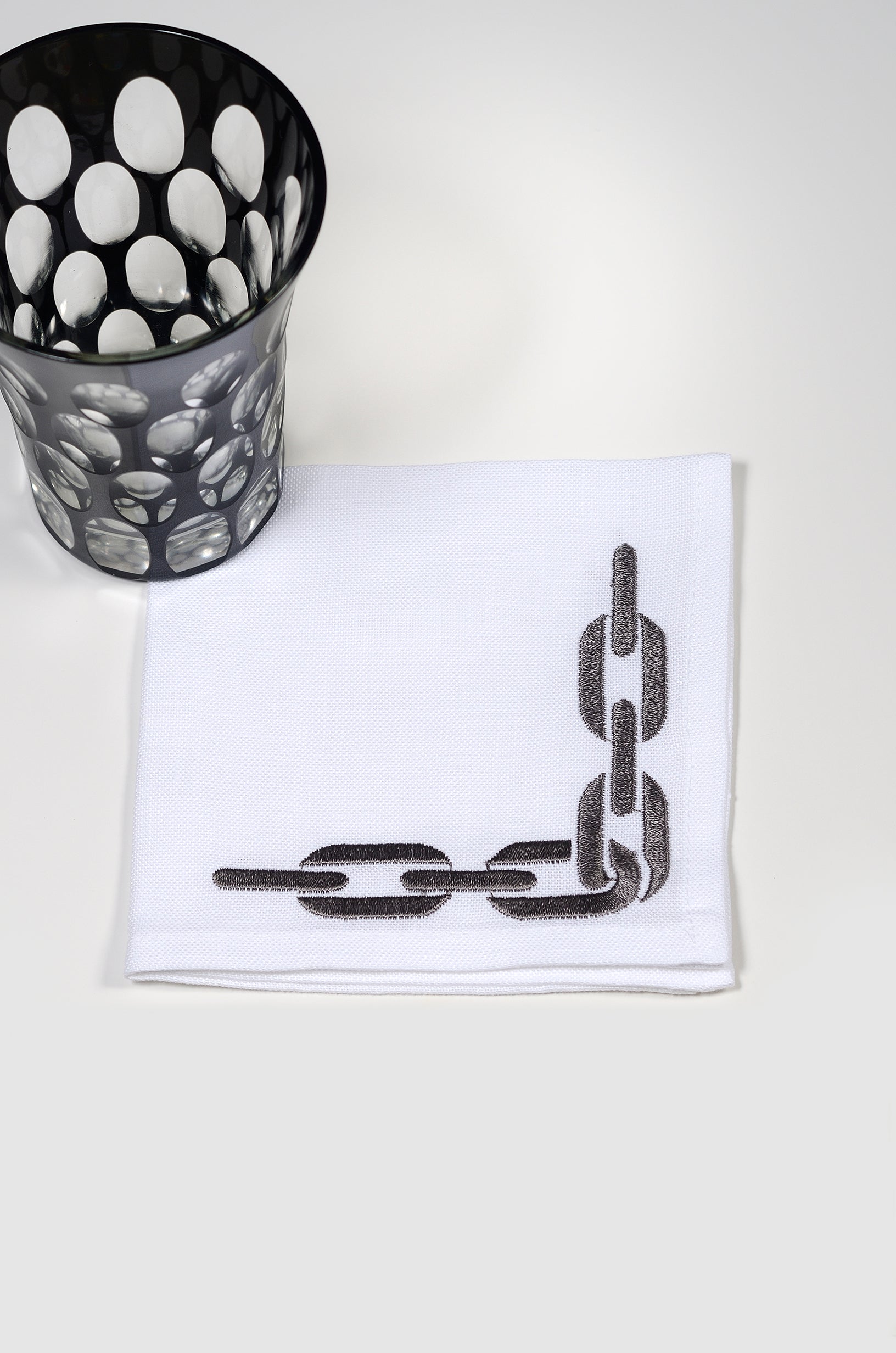 "Chain" Cocktail napkins (set of 6)