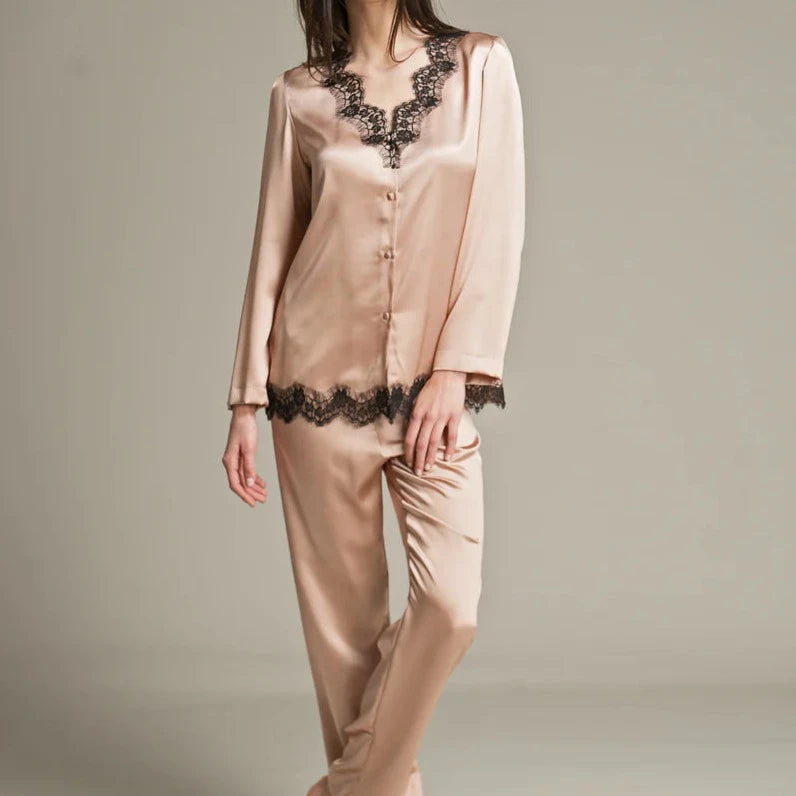 "VITTORIA" Pijama 100% silk satin