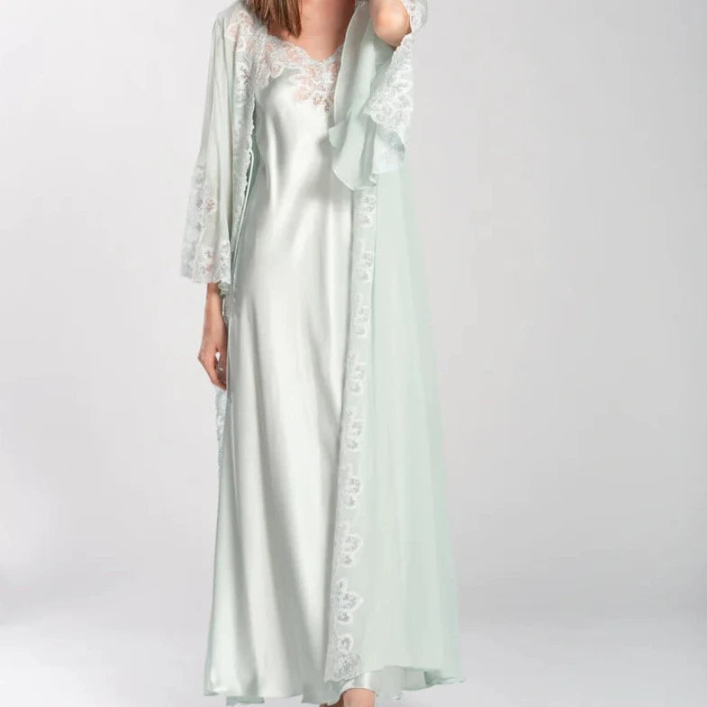 "BEATRICE" Nightgown 100% silk satin