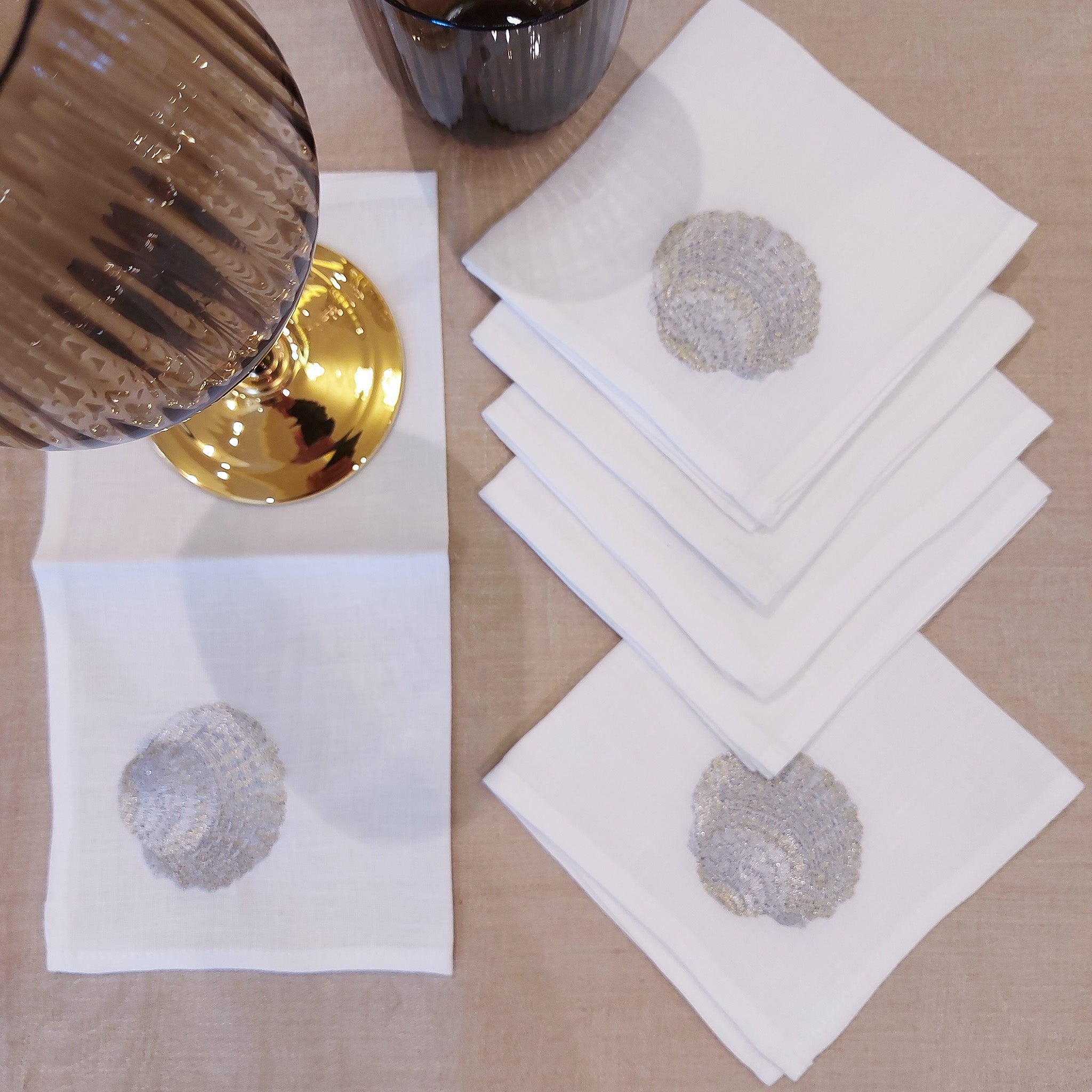 "SHELL" Cocktail napkins