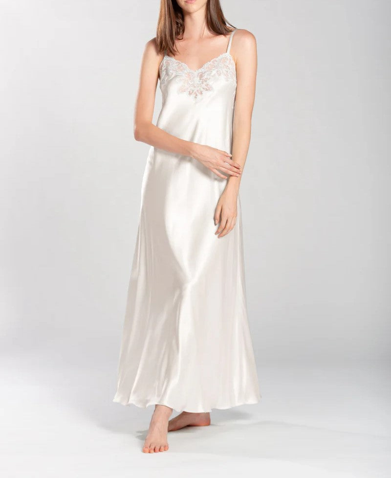 "BEATRICE" Nightgown 100% silk satin