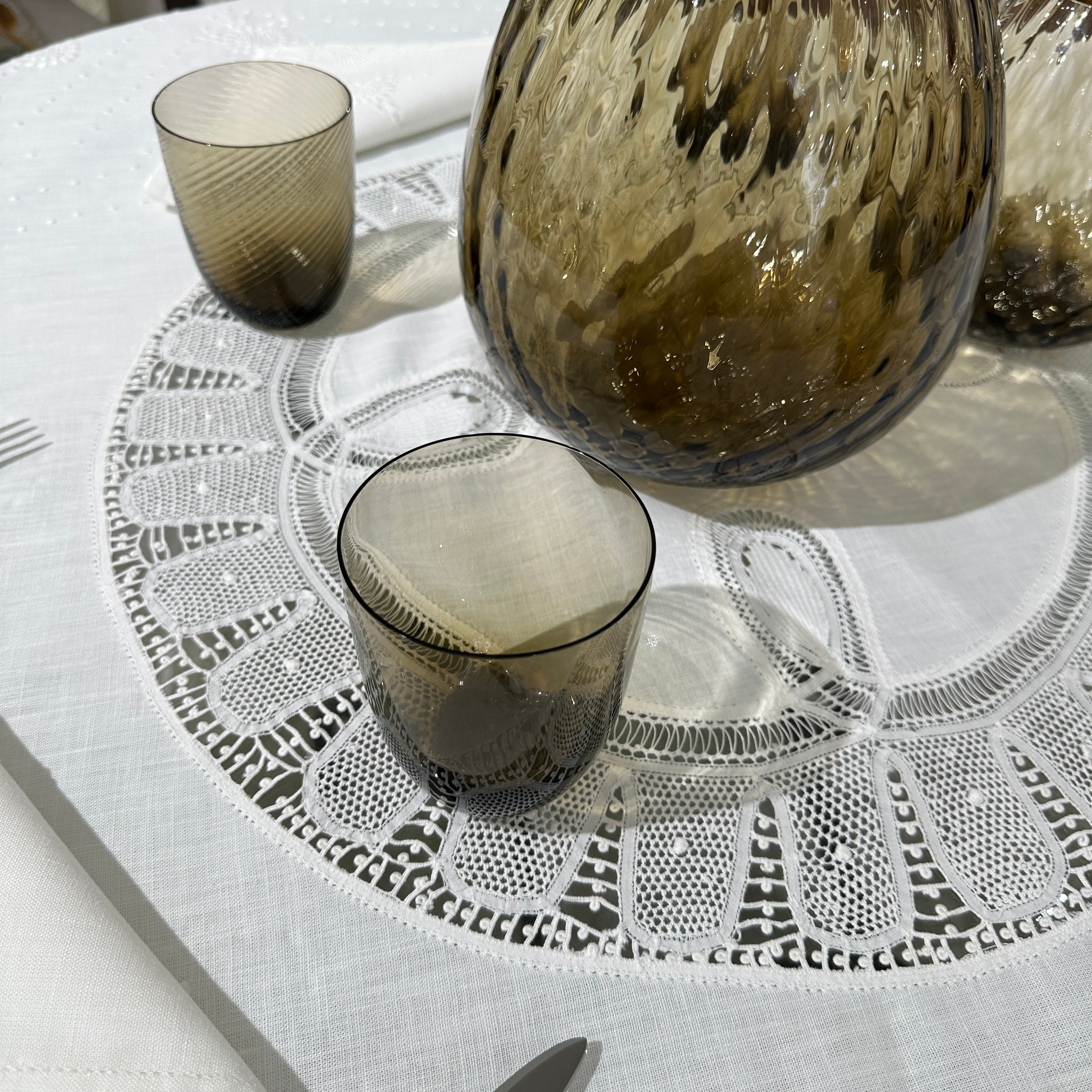 "FILIPPA" Lace tablecloth linen 100%
