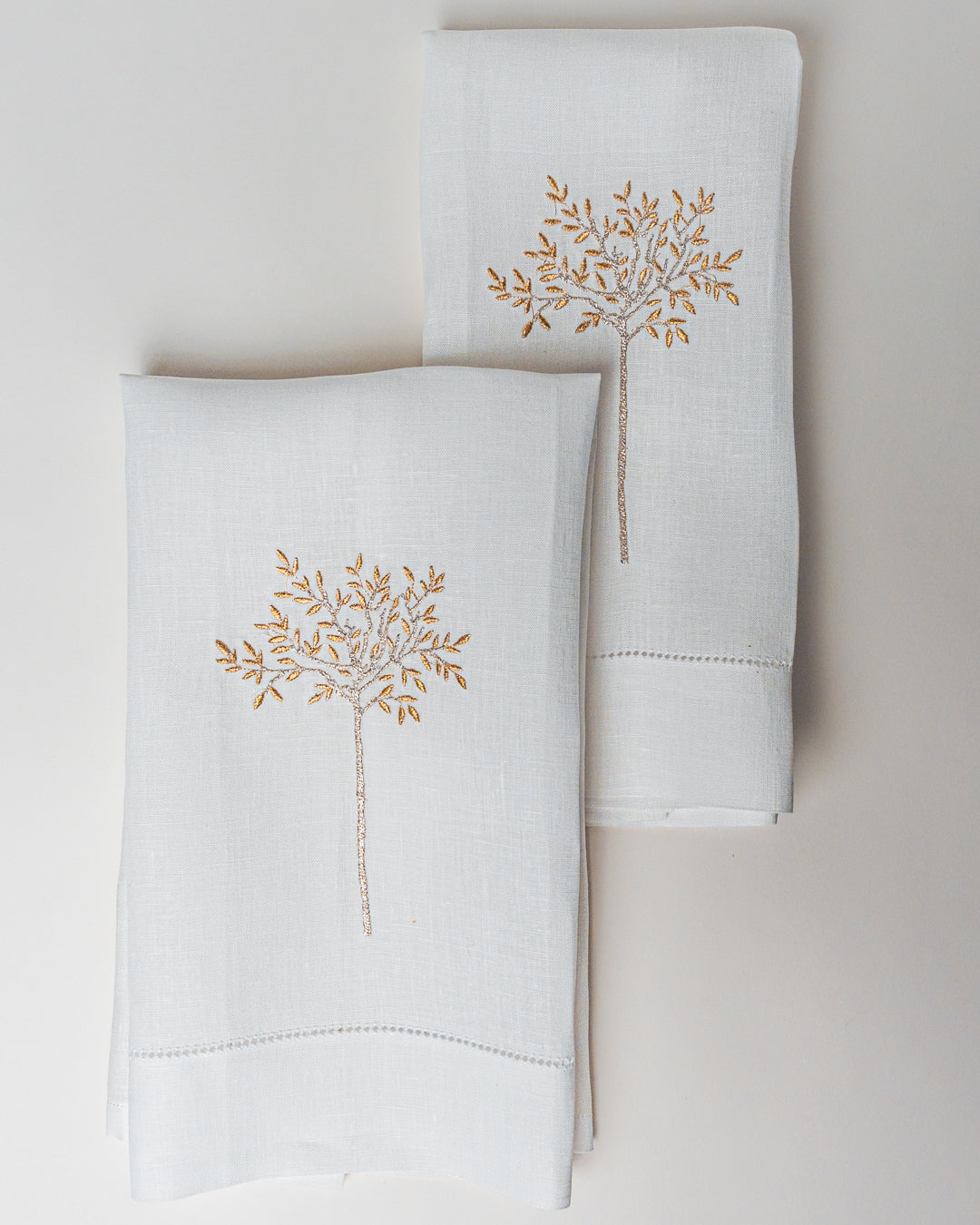 GUEST TOWELS LINEN EMBROIDERED