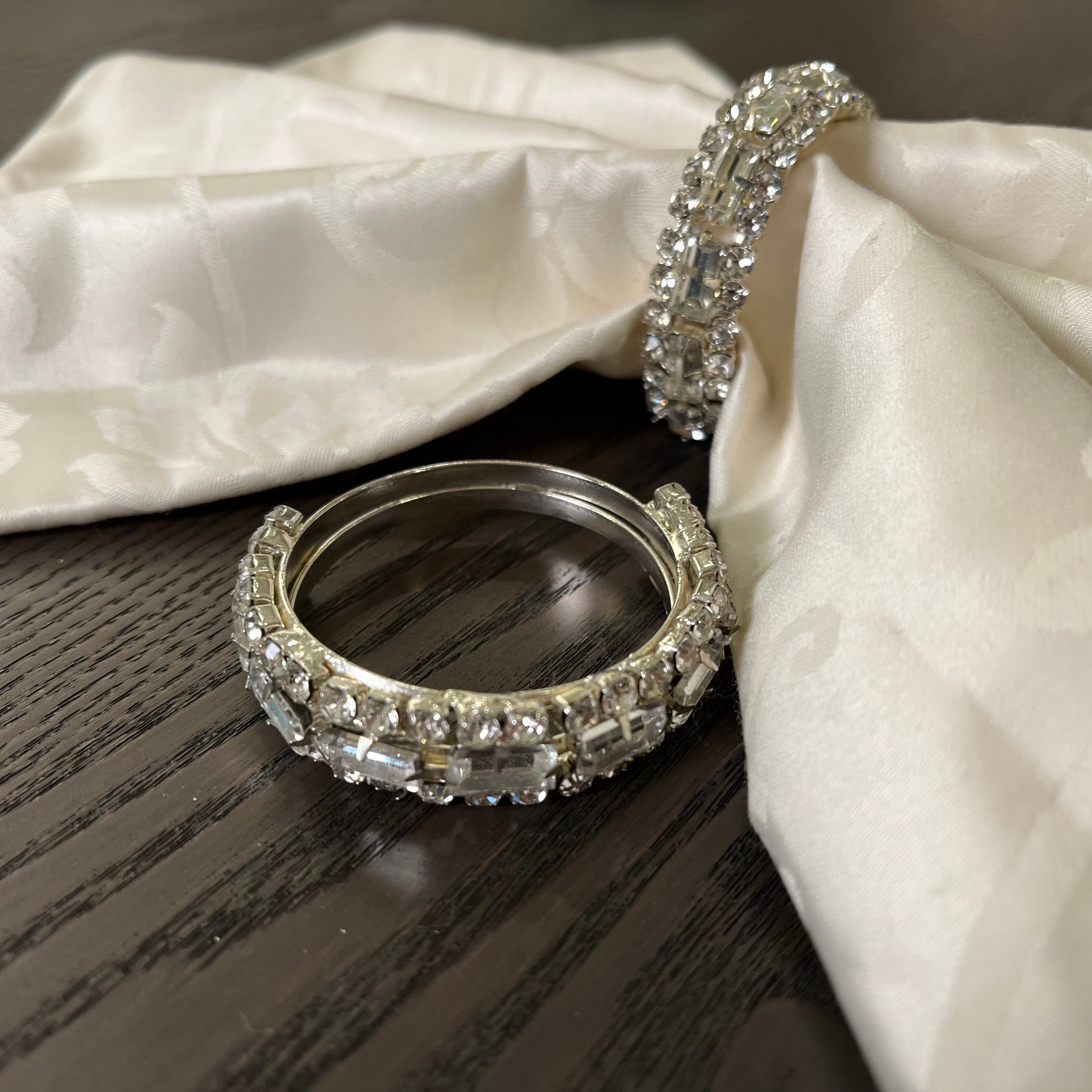 "ADELE" Crystal napkin rings